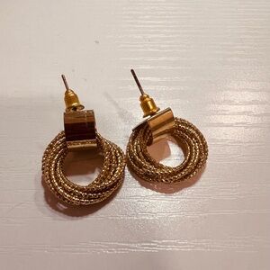 Chic Twisted Gold Earrings